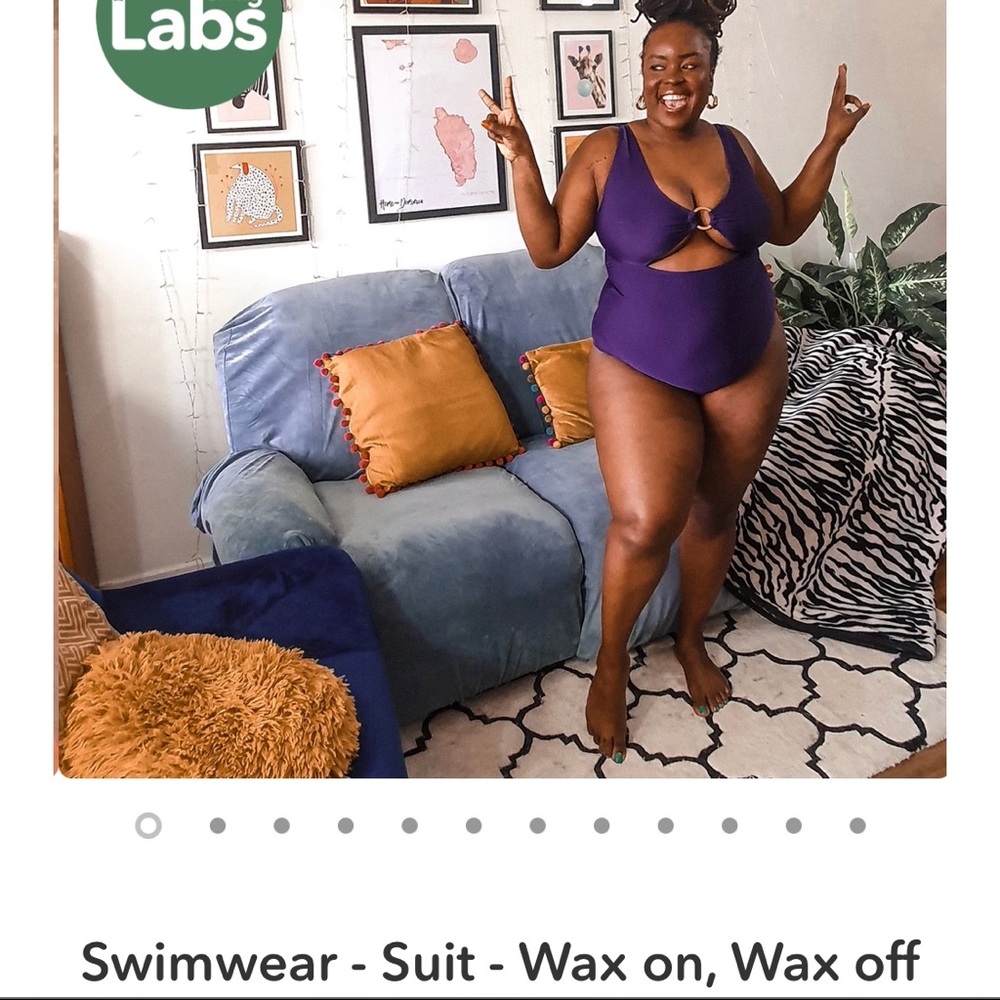 NWT Snag swimsuit “wax on wax off” sz 28/30